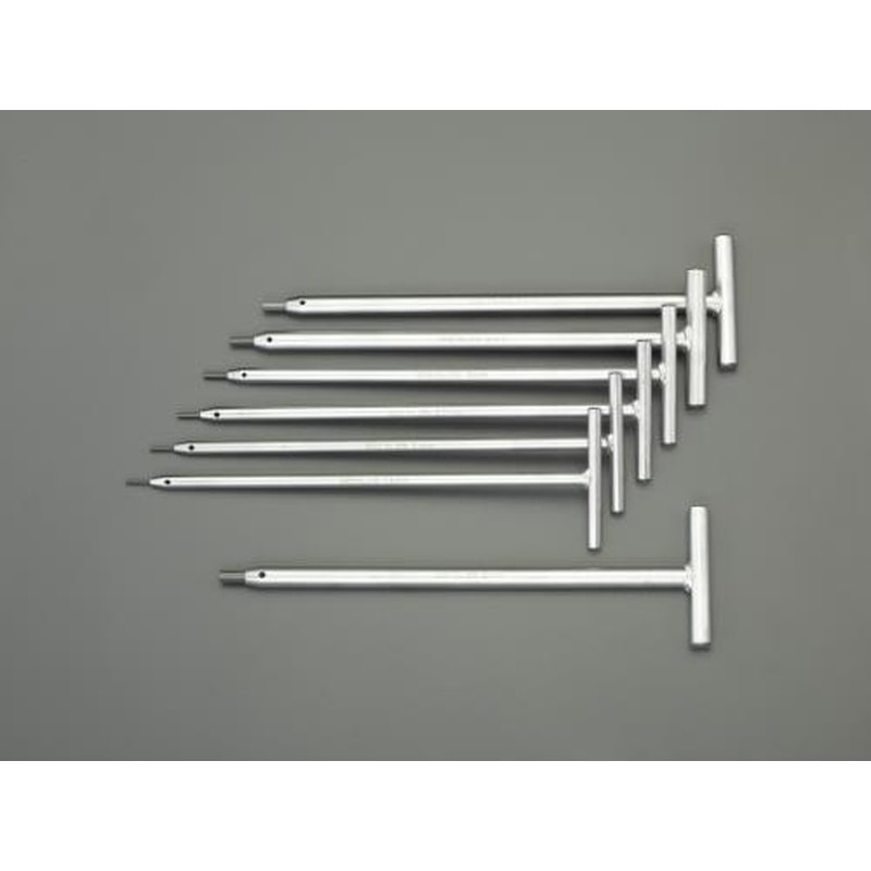 エスコ EA573EG 1.5-6.0mm/7本組［Hexagon]T型ロングレンチ 1個（ご注文単位1個）【直送品】