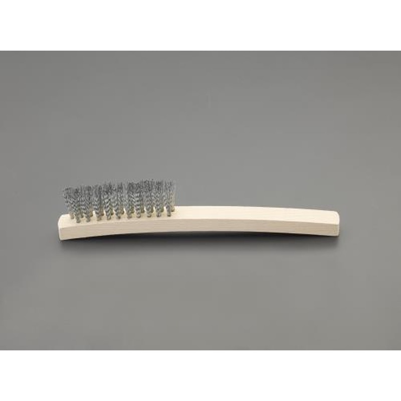 エスコ EA109DJ-2A 255mmワイヤーブラシ(波線スチール製/2行) 1個（ご注文単位1個）【直送品】