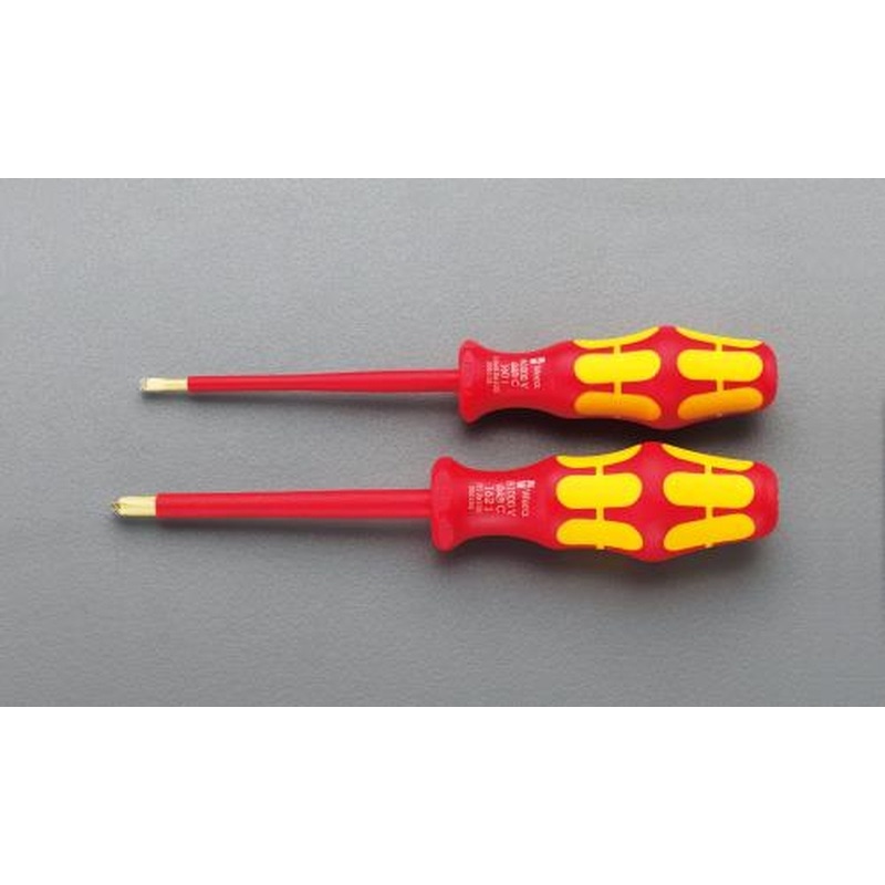 エスコ EA560WG-100A 2本組絶縁ドライバーセット 1個(ご注文単位1個)【直送品】