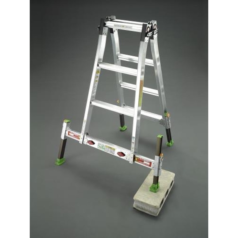エスコ EA903FA-150 1.31-1.50mはしご兼用脚立(アウトリガ-一体) 1個（ご注文単位1個）【直送品】