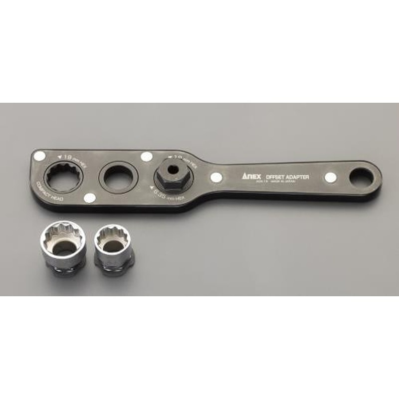 エスコ EA813A-46S 電動ドライバー用オフセットアダプターセット 1個（ご注文単位1個）【直送品】