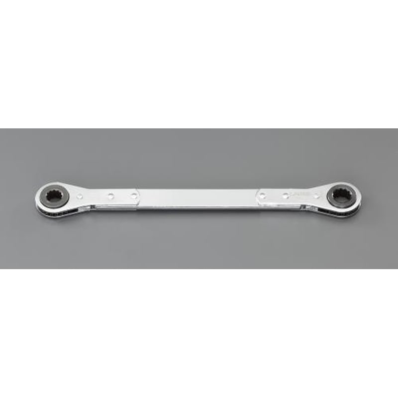 エスコ EA602KS-5 18x21mm/356mmラチェットめがねレンチ 1個（ご注文単位1個）【直送品】