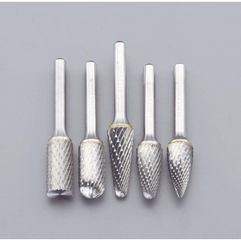 エスコ EA819J-31A 5本組超硬カッター(鉄・鋳物用・6mm軸) 1個（ご注文単位1個）【直送品】