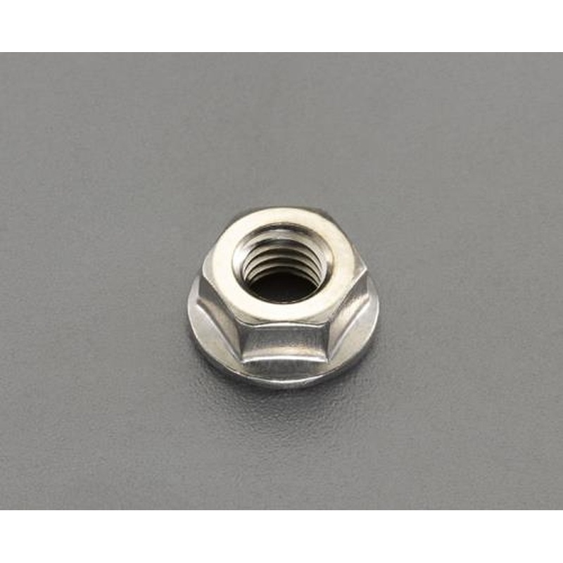 エスコ EA949SD-408 M8フランジナット(ステンレス製/セレート付/8個) 1個（ご注文単位1個）【直送品】