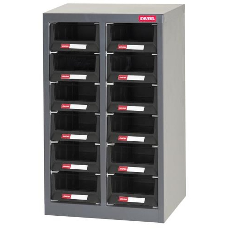 エスコ EA957FA-2 362x265x571mm/2列6段パーツキャビネット(ESD) 1個（ご注文単位1個）【直送品】