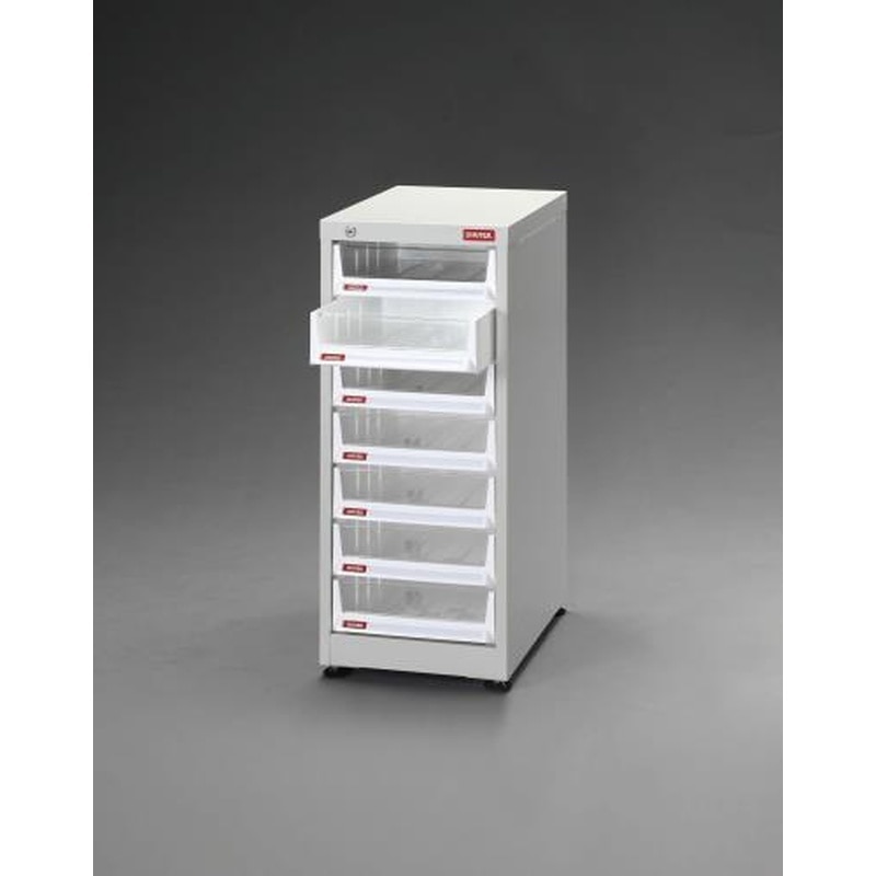 エスコ EA957FC-1 304x400x690mm/1列7段キャビネット/トレー型 1個(ご注文単位1個)【直送品】