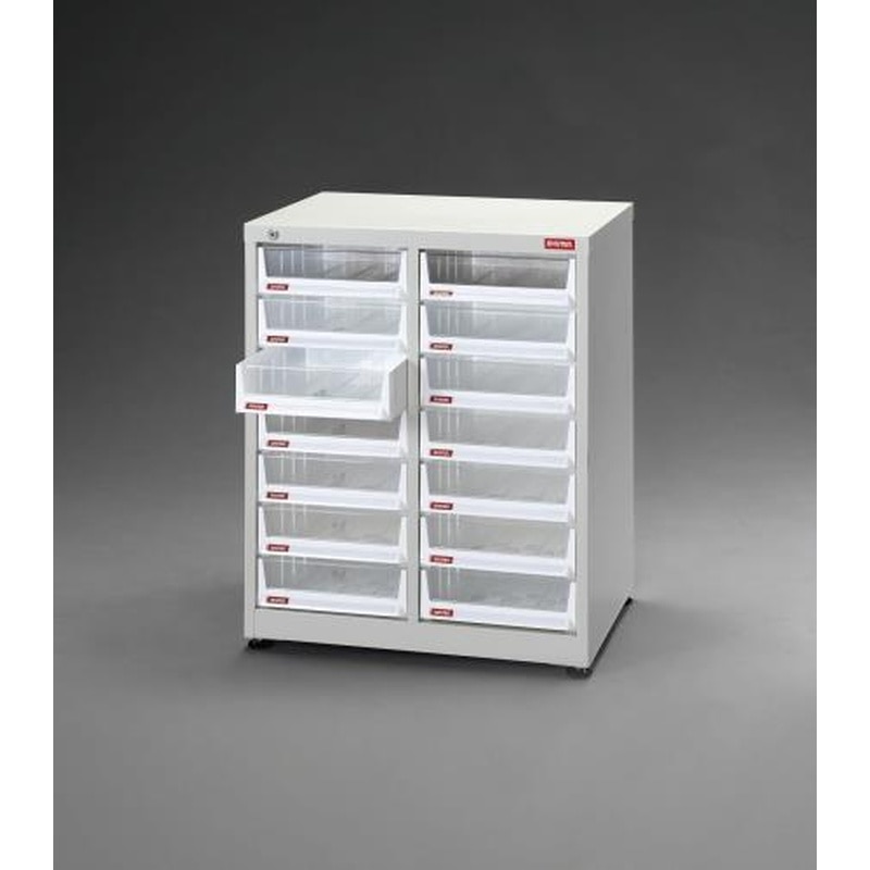 エスコ EA957FC-11 590x400x690mm/2列7段キャビネット/トレー型 1個(ご注文単位1個)【直送品】