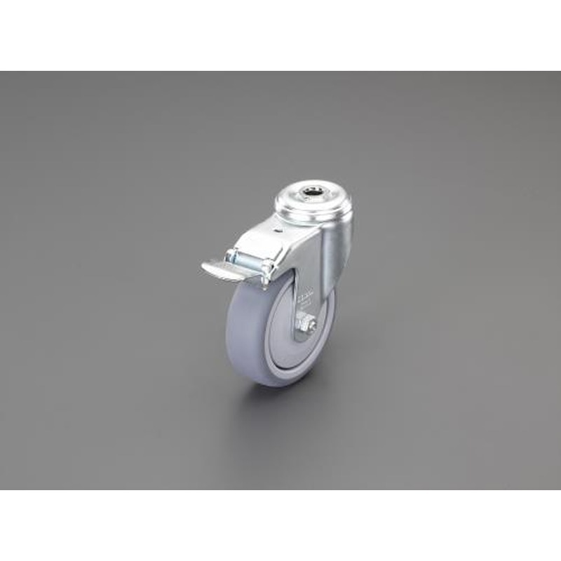 エスコ EA986GF-705 50mmキャスター(自在金具・穴付/ブレーキ付) 1個（ご注文単位1個）【直送品】