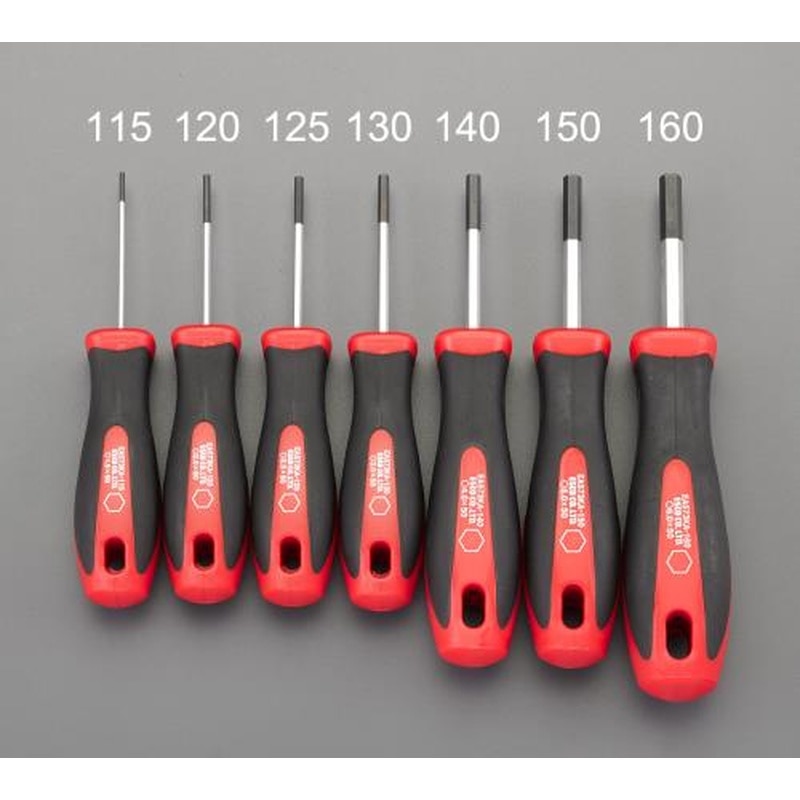 エスコ EA573KA-130 3.0x50mm［Hexagon]ドライバー 1個（ご注文単位1個）【直送品】