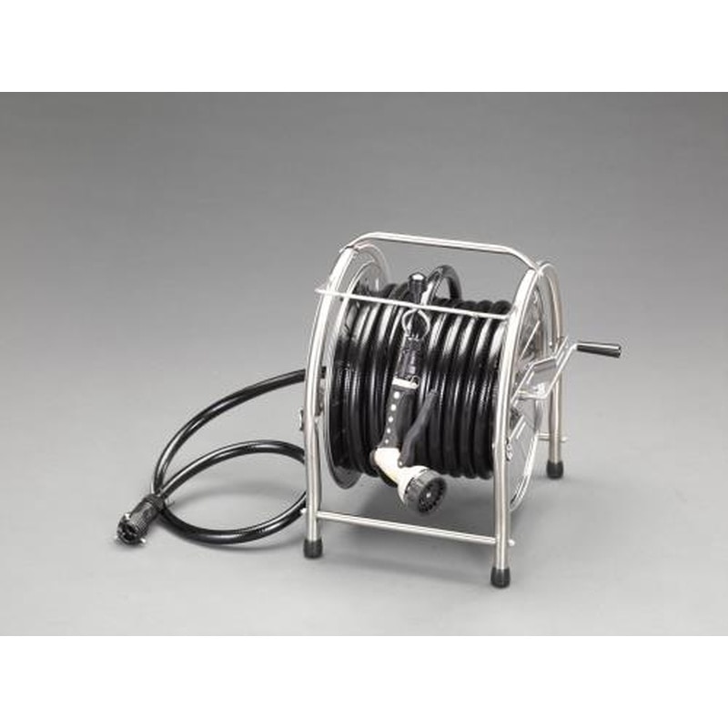 エスコ EA124HH-30 15/20mmx30m散水ホースリール(ステンレス製) 1個（ご注文単位1個）【直送品】
