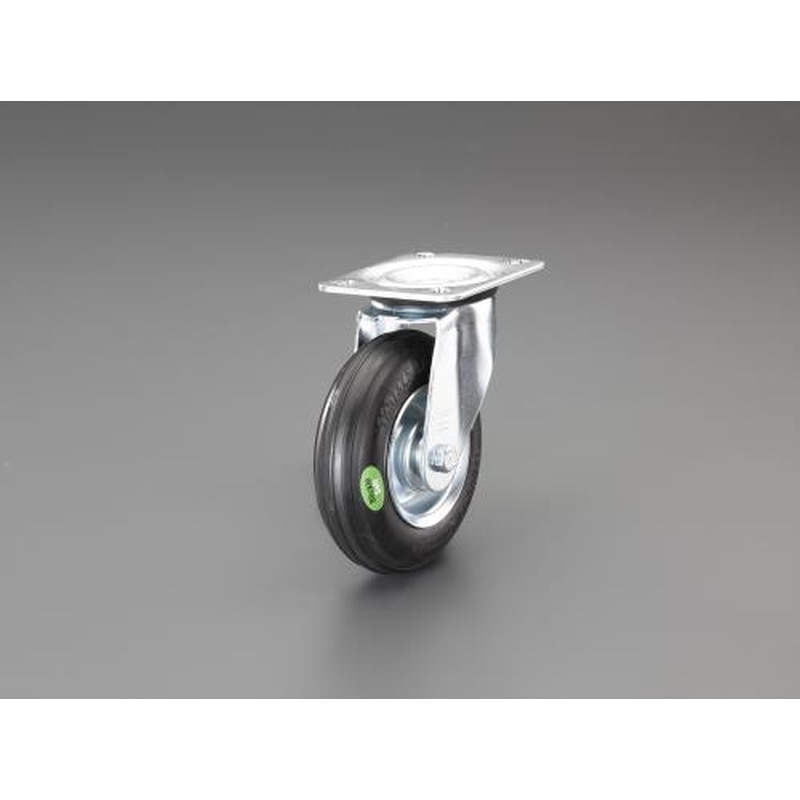 エスコ EA986GA-12 160mmキャスター(自在金具/ソフトラバー) 1個(ご注文単位1個)【直送品】