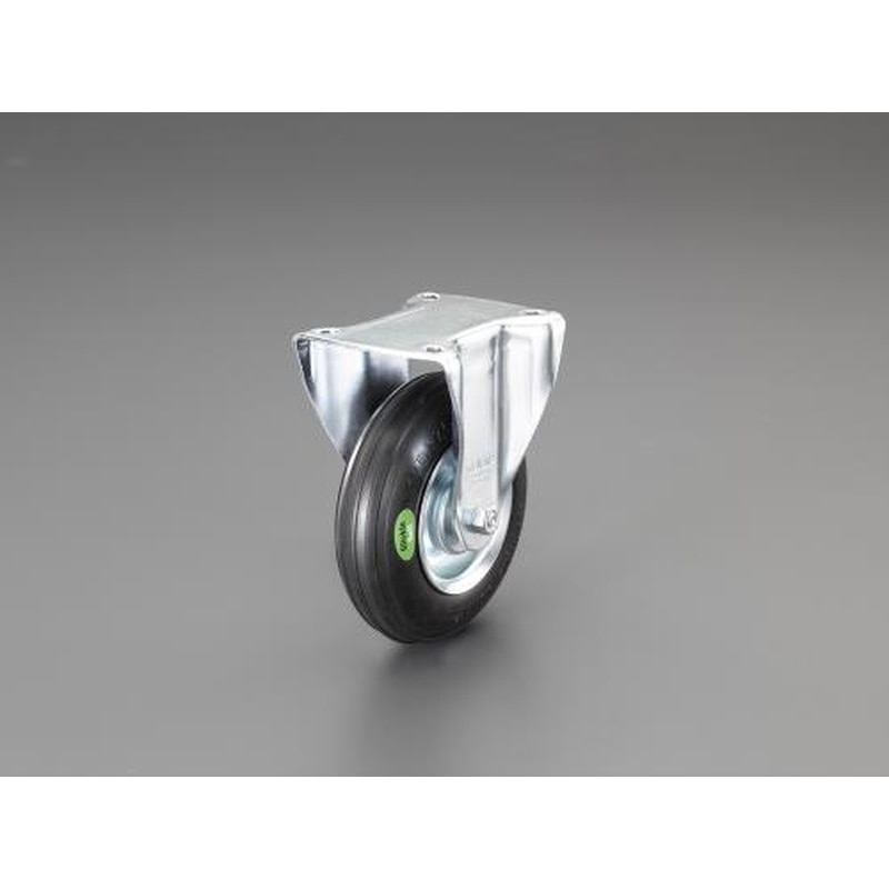 エスコ EA986GA-2 160mmキャスター(固定金具/ソフトラバー) 1個(ご注文単位1個)【直送品】