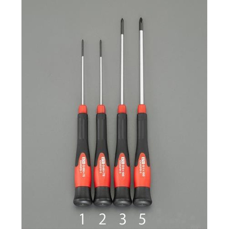 エスコ EA552FB-5 #1x100mm［＋]ドライバー(精密用) 1個（ご注文単位1個）【直送品】
