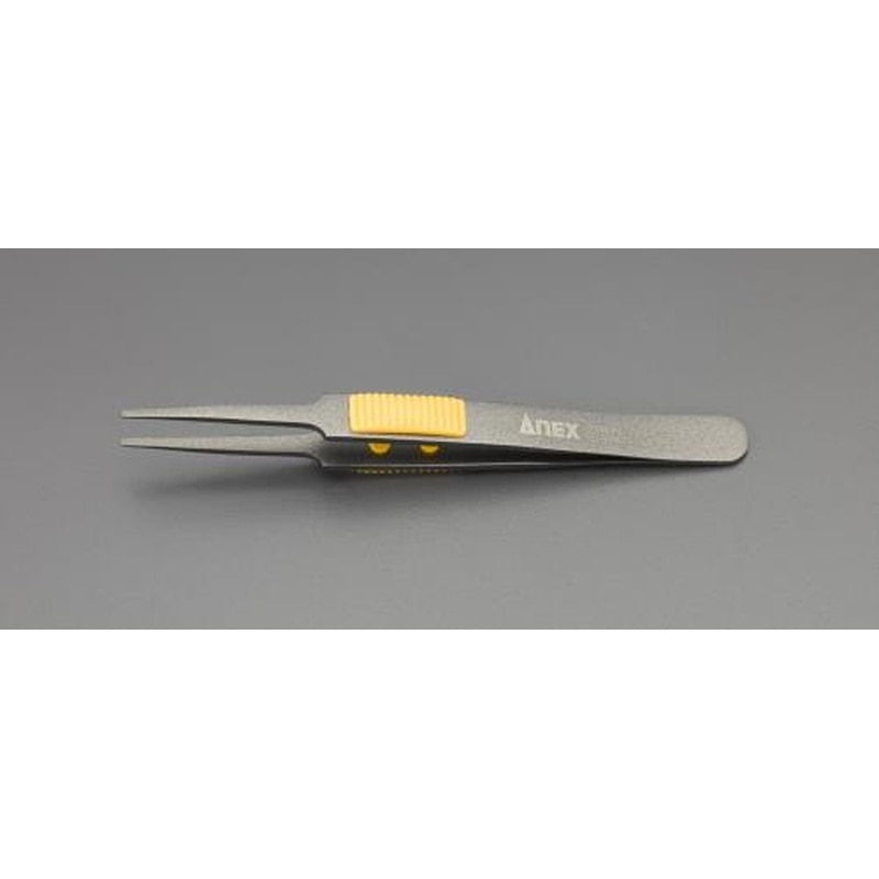 エスコ EA595GE-7 120mmピンセット(ステンレス製/フッ素コート) 1個(ご注文単位1個)【直送品】