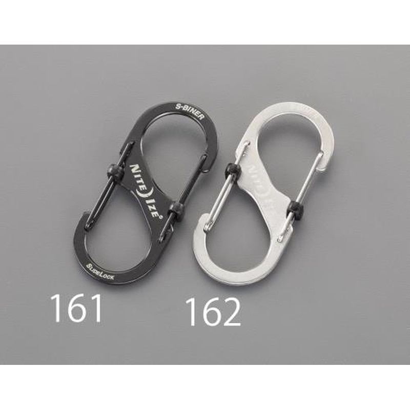 エスコ EA638AD-162 68x30mmSカンスナップフック(ロック付/シルバー) 1個（ご注文単位1個）【直送品】
