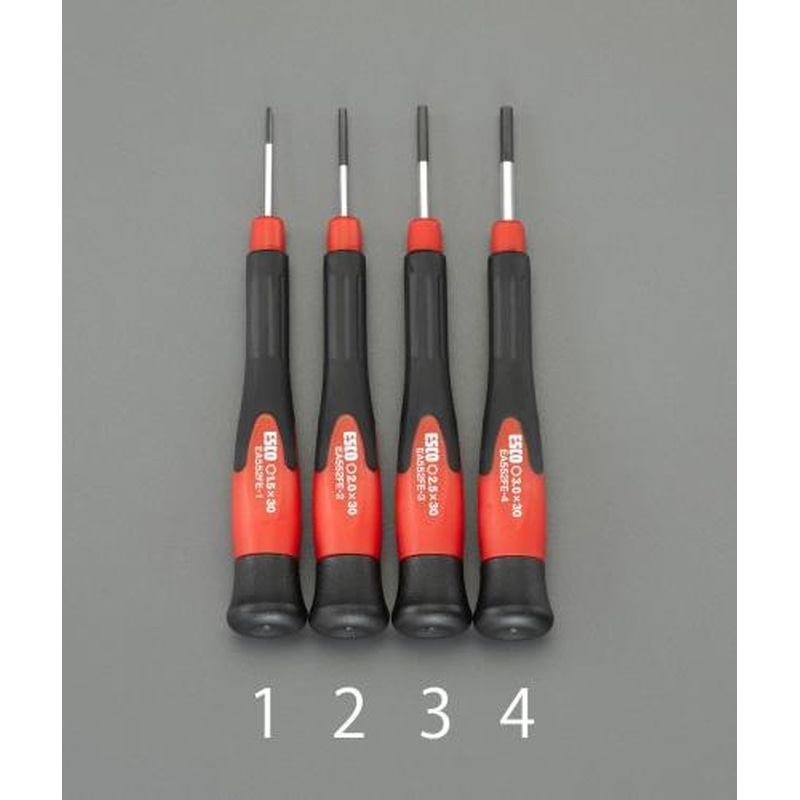 エスコ EA552FE-4 3.0x30mm［Hexagon]ドライバー(精密用) 1個（ご注文単位1個）【直送品】