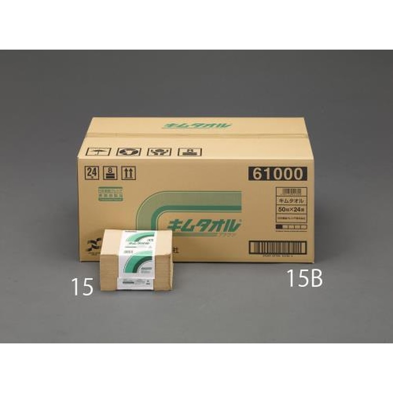 エスコ EA929AT-15B 380x330mm工業用ワイパー(24束) 1個（ご注文単位1個）【直送品】