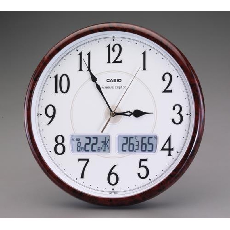 エスコ EA798CD-14A φ340mm［電波]掛時計 1個（ご注文単位1個）【直送品】