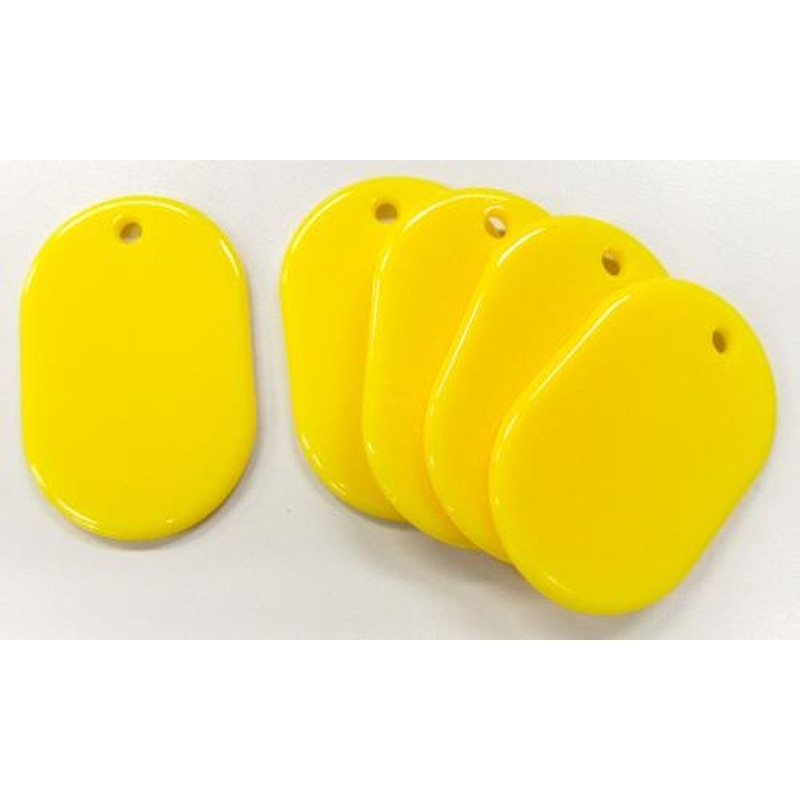 エスコ EA956V-5A 45x30mmアクリルパール板(黄/5枚) 1個（ご注文単位1個）【直送品】