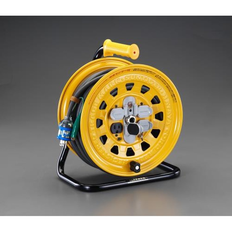 エスコ EA815D-30A AC125V/15A/30mコードリール(漏電遮断付) 1個（ご注文単位1個）【直送品】