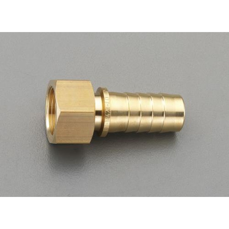 エスコ EA141BR-14 G1・1/2”x38mm雌ねじステム(スチーム用/真鍮製) 1個（ご注文単位1個）【直送品】