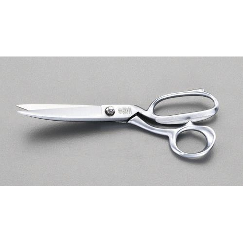 エスコ EA540GA-22 210mmはさみ・裁ち(反り刃・クロームメッキ) 1個(ご注文単位1個)【直送品】