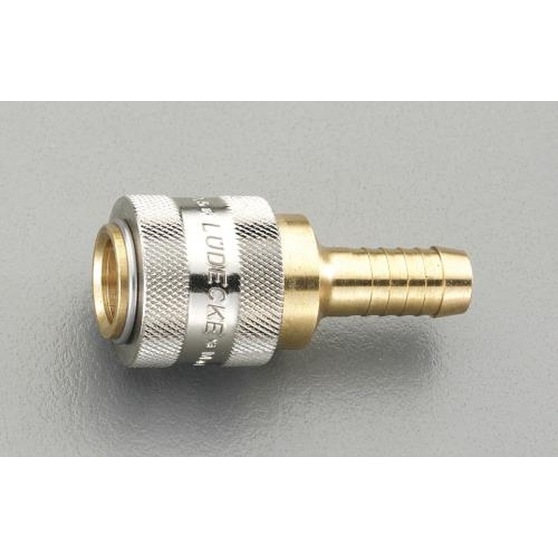 エスコ EA140GC-13 13mmウレタンホースカップリング(真鍮製/ワンプッシュ) 1個（ご注文単位1個）【直送品】