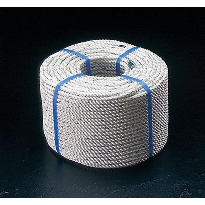 エスコ EA628TB-122 12mmx100mナイロンロープ(三つ打ち) 1個（ご注文単位1個）【直送品】