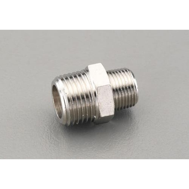 エスコ EA141CD-123 R1/4”xR3/8”異径ニップル(真鍮製) 1個（ご注文単位1個）【直送品】