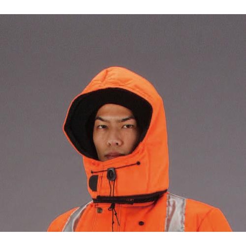 エスコ EA915GE-40 防寒フード(注意色オレンジ) 1個（ご注文単位1個）【直送品】