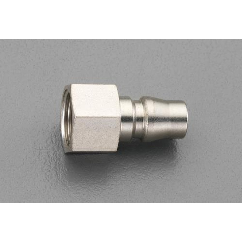 エスコ EA140GE-2 G1/4”雌ねじプラグ(スチール製) 1個（ご注文単位1個）【直送品】