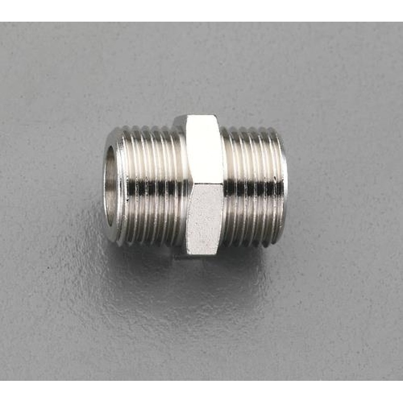 エスコ EA141CD-3 G3/8”xG3/8”ニップル(真鍮製) 1個(ご注文単位1個)【直送品】