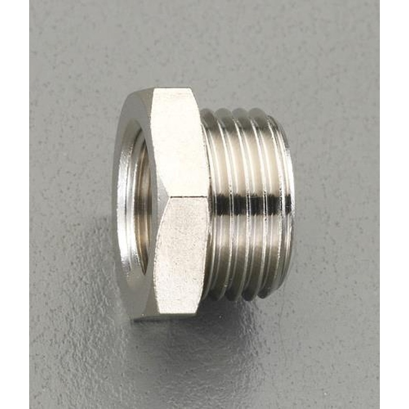 エスコ EA141CF-34 G3/8”xG1/2”レデューサー(真鍮製) 1個(ご注文単位1個)【直送品】