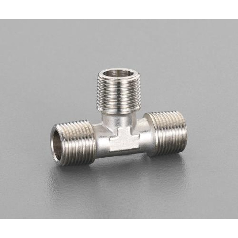 エスコ EA141CC-3 R3/8”T型コネクター(真鍮製) 1個（ご注文単位1個）【直送品】
