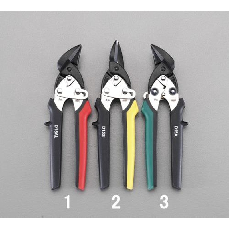 エスコ EA544AB-2 180mmはさみ・鉄板用(直・両曲用) 1個（ご注文単位1個）【直送品】