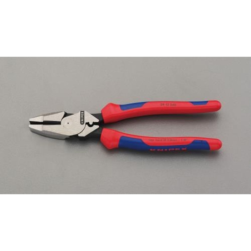 エスコ EA534K-12 240mm電工ペンチ(グリップ・圧着付/偏芯型) 1個(ご注文単位1個)【直送品】