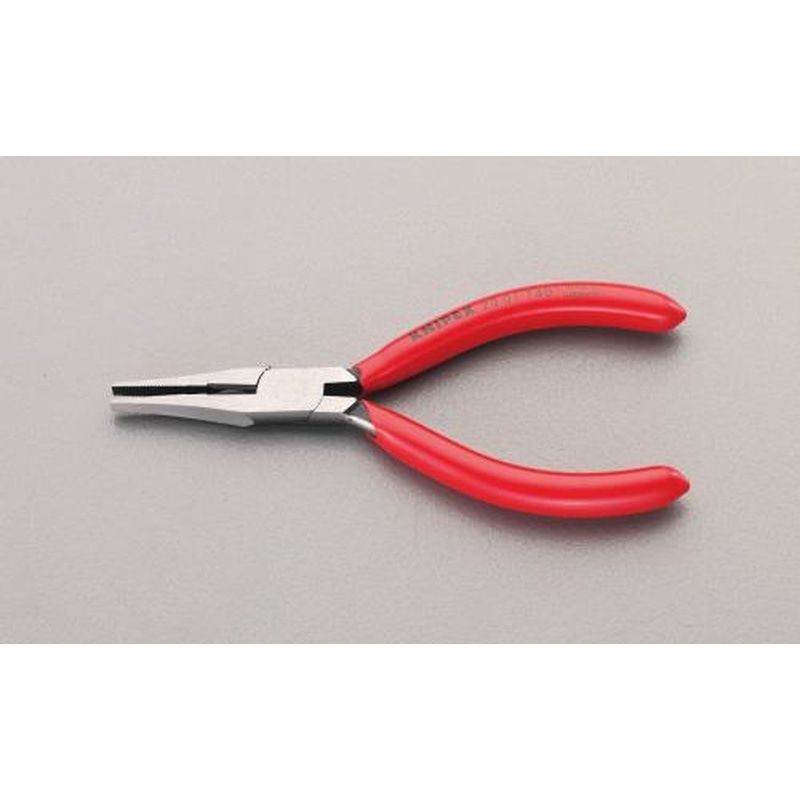 エスコ EA537LL-1 140mmフラットノズルプライヤー(カッター付) 1個(ご注文単位1個)【直送品】