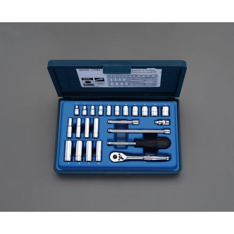 エスコ EA617CJ-1 1/4”DRソケットレンチセット 1個（ご注文単位1個）【直送品】