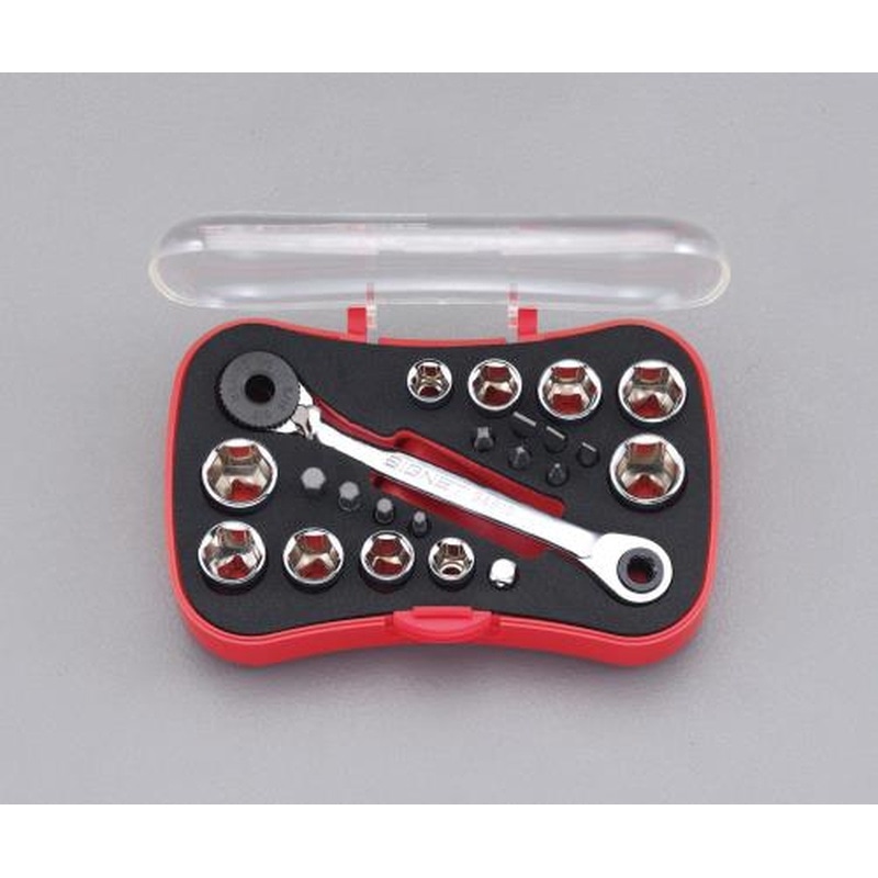 エスコ EA617CJ-10 1/4”DRギアレンチドライバーセット 1個（ご注文単位1個）【直送品】