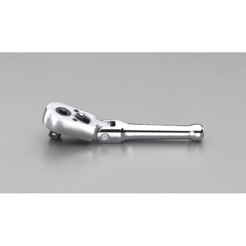 エスコ EA617DG-3 3/8”DR/140mmラチェットハンドル(首振・ロッキング機能) 1個（ご注文単位1個）【直送品】