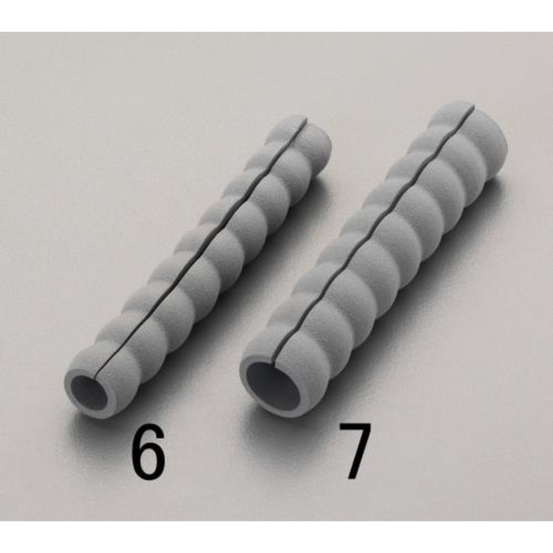 エスコ EA983FM-6 30x18x185mmゴムグリップ(スリット入) 1個（ご注文単位1個）【直送品】