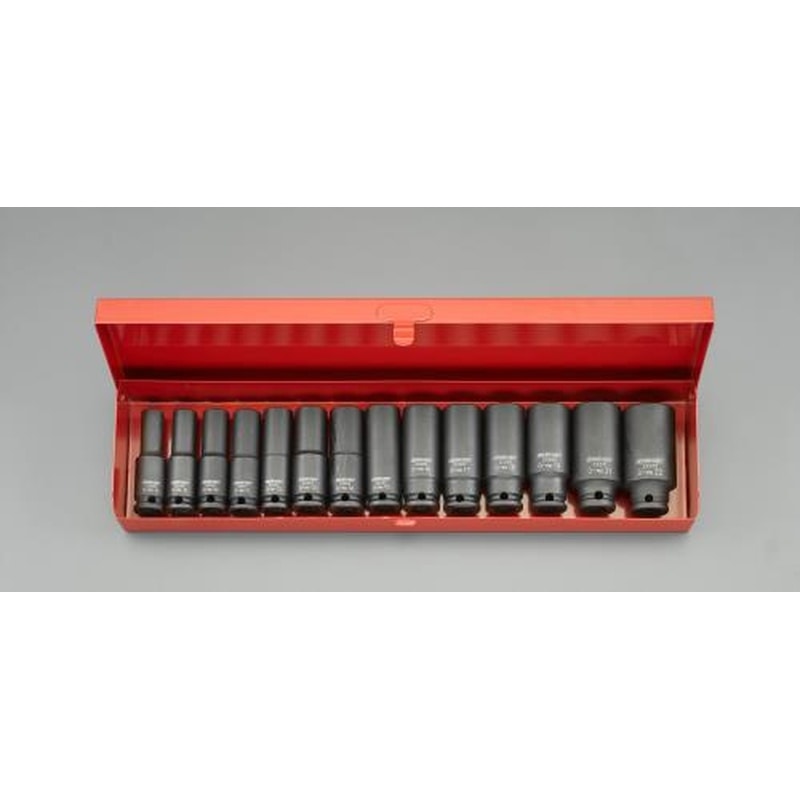エスコ EA164CS-2 3/8”DRディープインパクトソケットセット 1個（ご注文単位1個）【直送品】