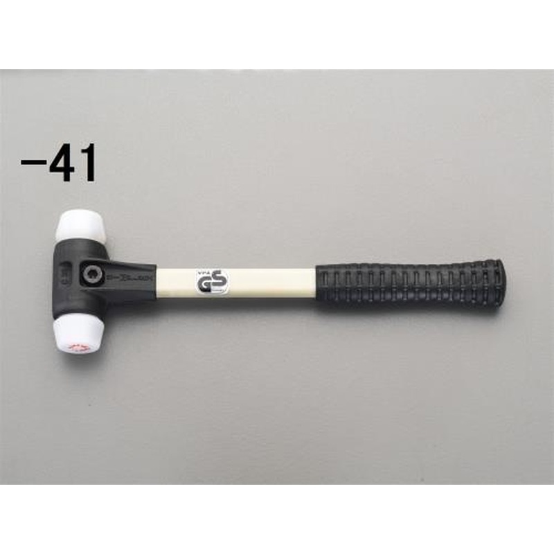 エスコ EA575HB-42 860g/40mmハンマー(プラスチック・Mハード/G・Fハンドル) 1個(ご注文単位1個)【直送品】