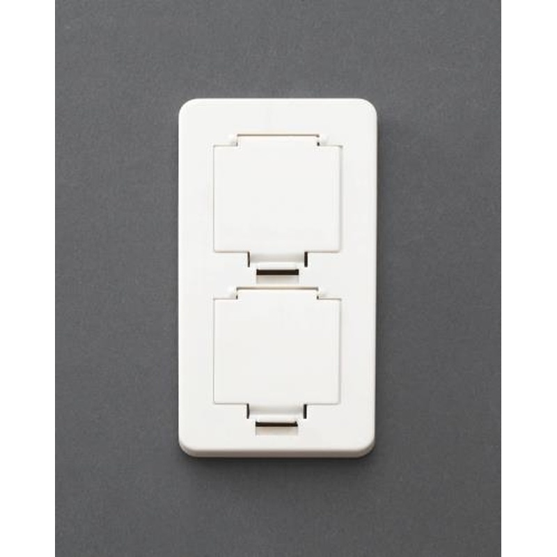 エスコ EA815HZ-30 安全カバー/コンセント用 1個（ご注文単位1個）【直送品】