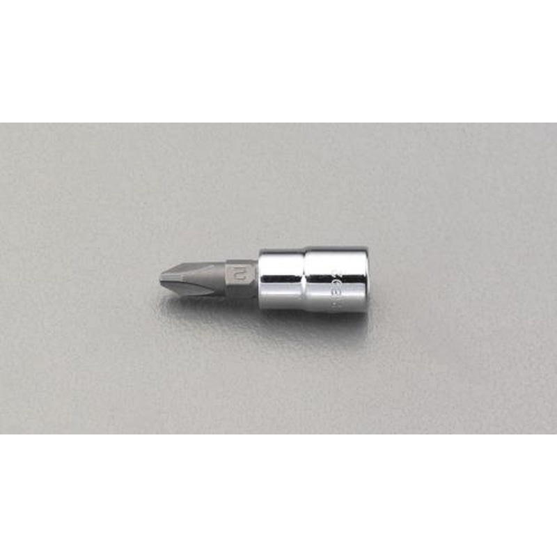 エスコ EA617CP-2 1/4”DR/#2x37mm［＋]ビットソケット 1個（ご注文単位1個）【直送品】