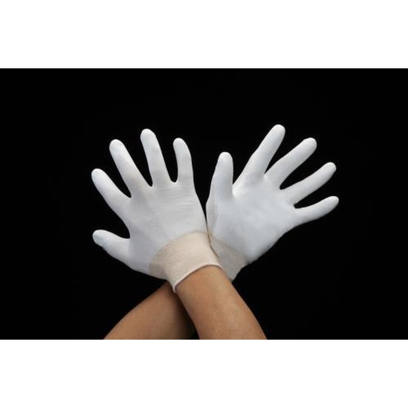 エスコ EA354GB-12[M]手袋(低発塵/ナイロン、ポリエステル・PU/10双) 1個（ご注文単位1個）【直送品】