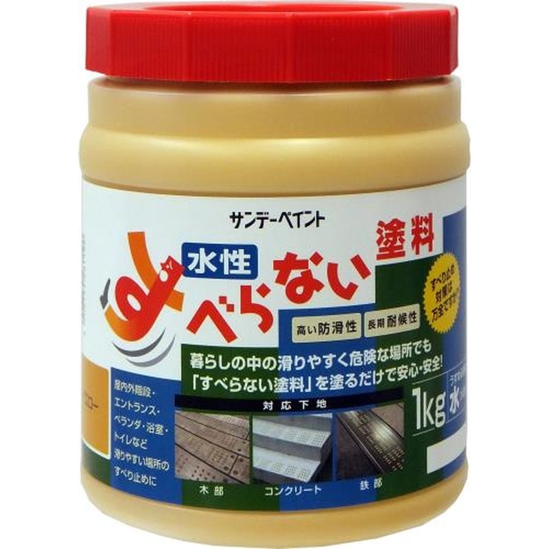 エスコ EA944DH-11 1.0kg滑り止めコート剤(イエロー) 1個(ご注文単位1個)【直送品】