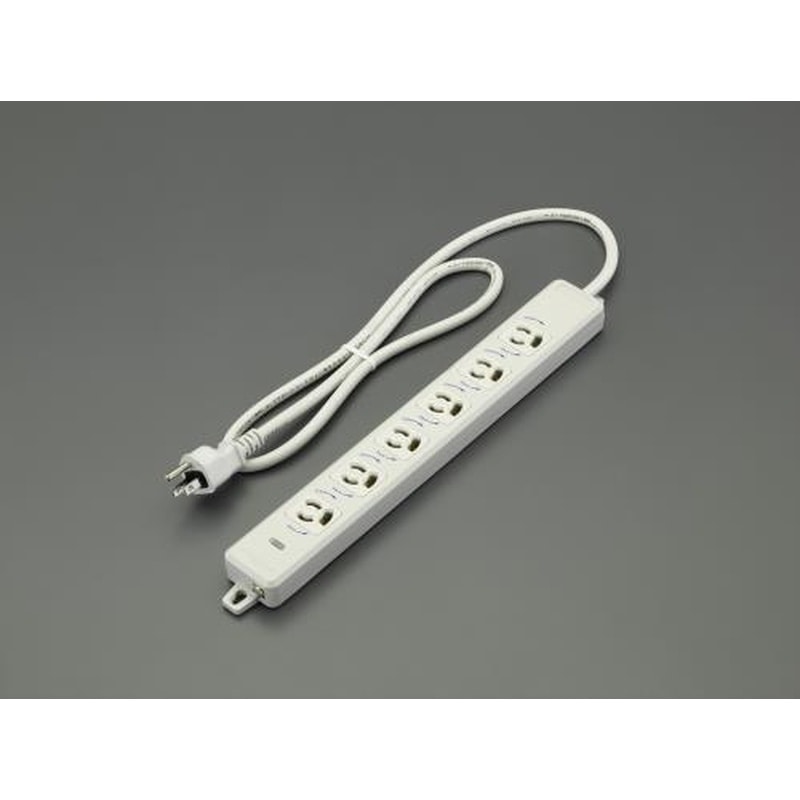 エスコ EA815GL-307 AC125V/15Ax3mタップ(6口・接地抜け止・MG付) 1個（ご注文単位1個）【直送品】