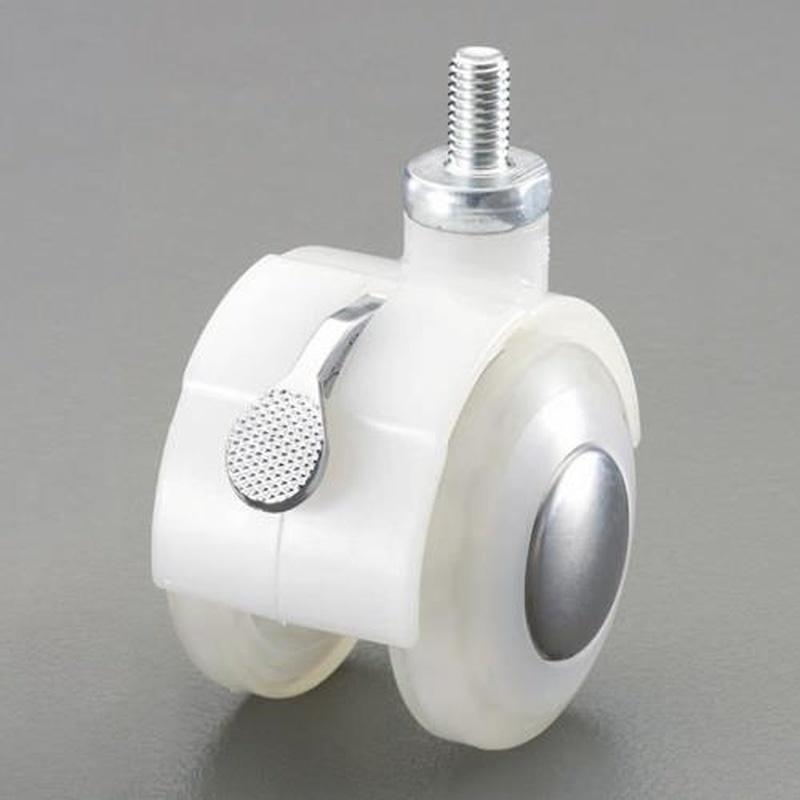 エスコ EA986TD-350 50mmキャスター(ツインホイール・ブレーキ付) 1個(ご注文単位1個)【直送品】