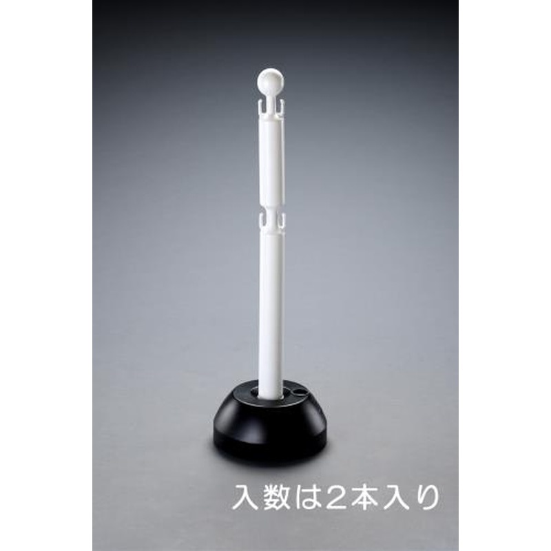 エスコ EA983FT-220 255x850mm［ポリ]チェーンスタンド(2段フック式/2本) 1個（ご注文単位1個）【直送品】